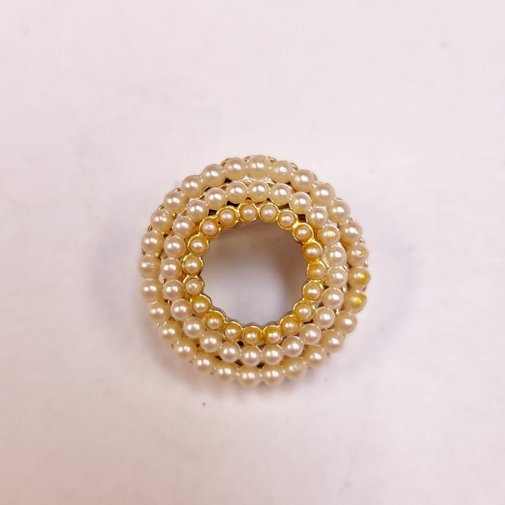 Small Faux Pearl Brooch